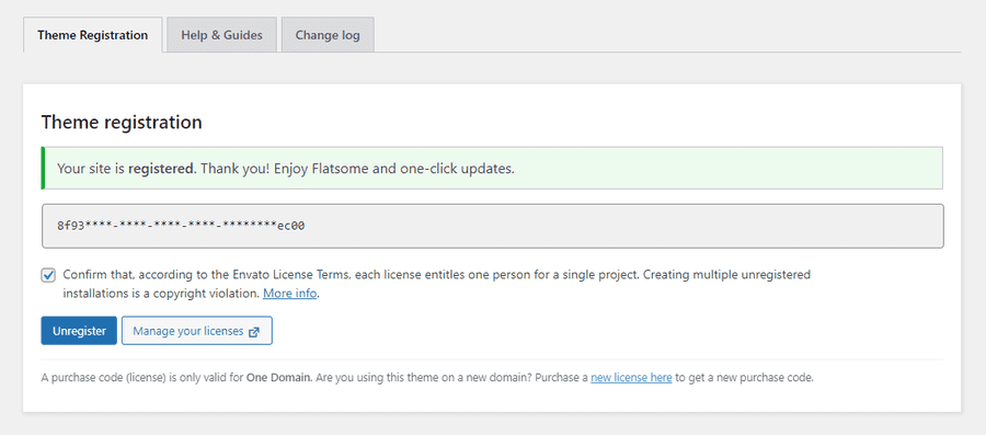 bản quyền theme flatsome