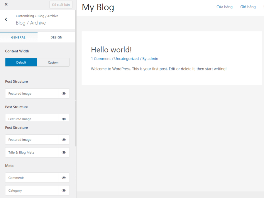 chỉnh sửa layout trên astra pro