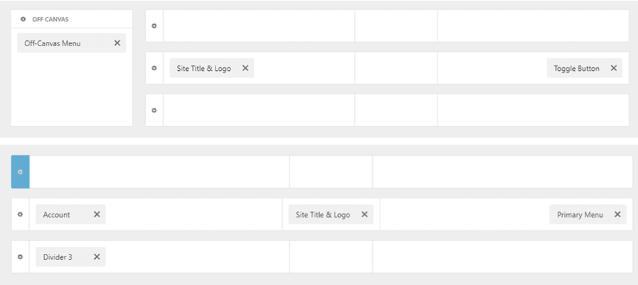 header và footer builder trên astra