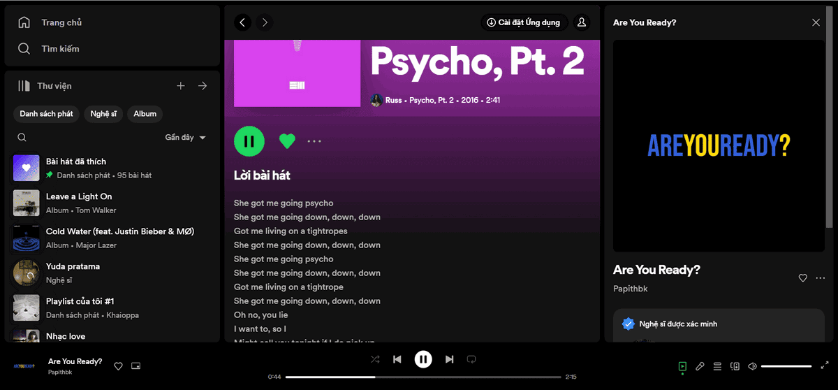 spotify premium nghe nhạc không quảng cáo