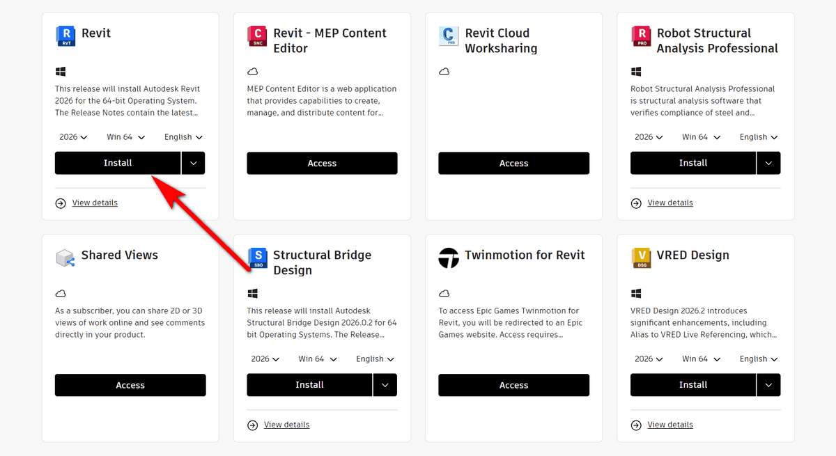 cài đặt và kích hoạt revit bản quyền